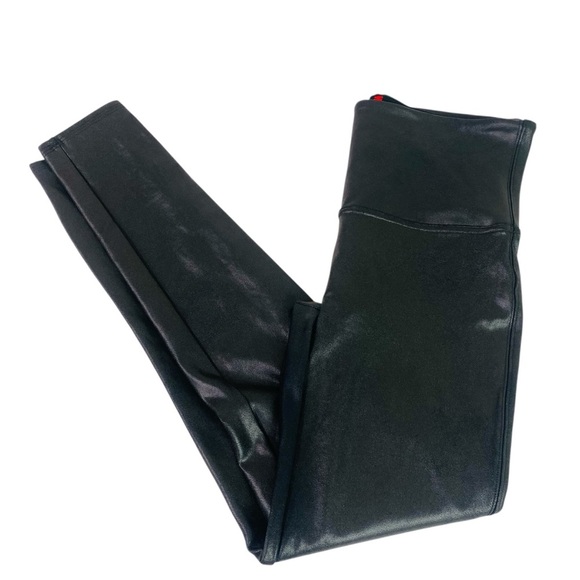 Spanx Black Faux Leather Leggings Size XL - Picture 5 of 8